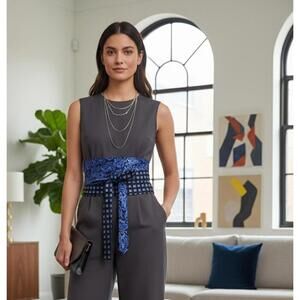 Upcycled Necktie Obi Belt | Handmade Men’s Tie Waist Belt | One-of-a-Kind | OS